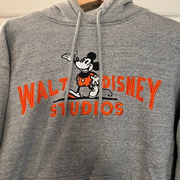 Disney 100 Studios Gray Hoodie with Mickey Medium - Picture 2 of 4